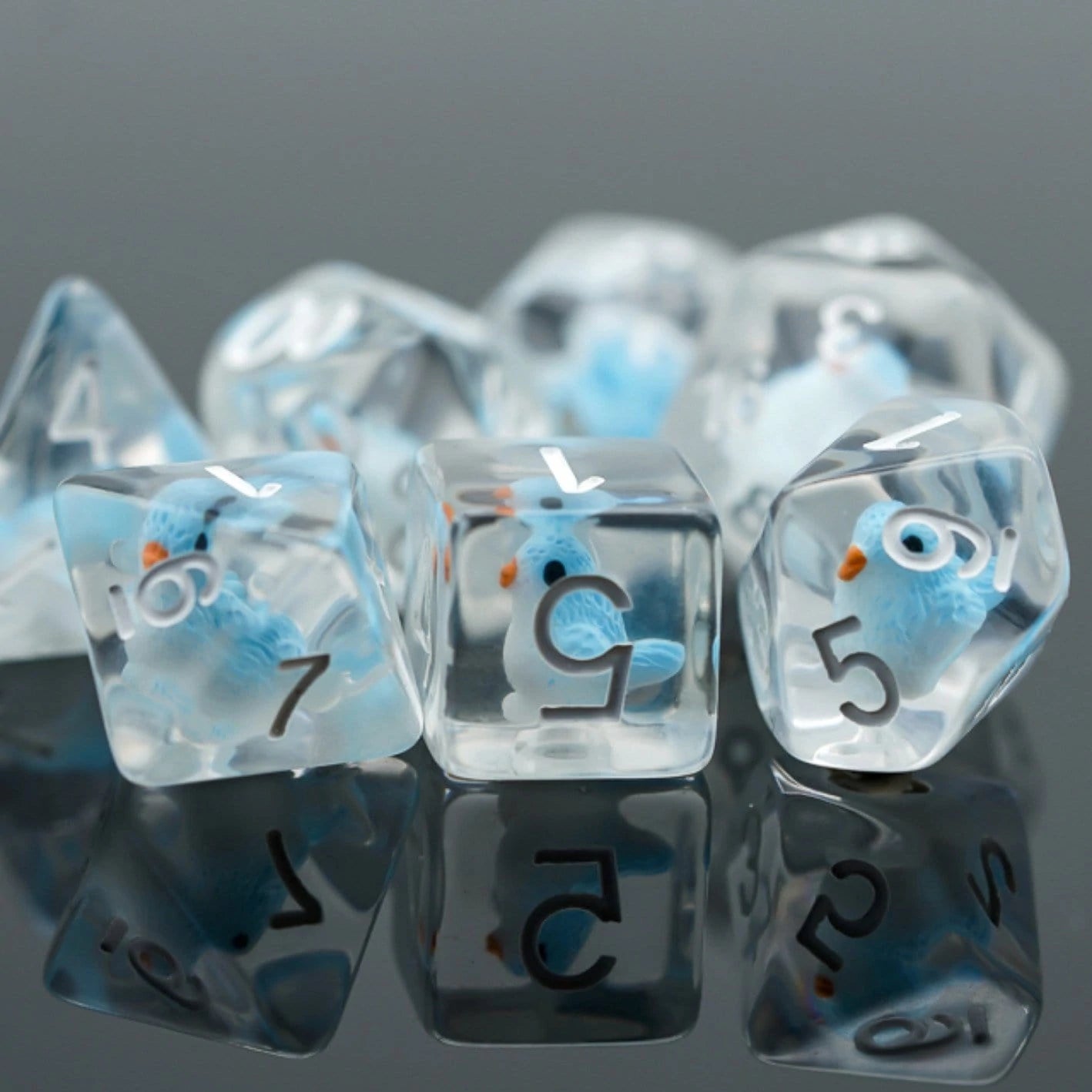 Blue Bird 7 Dice Set Dice & Counters Foam Brain Games    | Red Claw Gaming