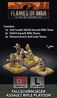 FALLSCHIRMJAGER ASSAULT RIFLE PLATOON German FLAMES OF WAR    | Red Claw Gaming