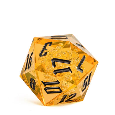 55MM TITAN D20 - SHARP EDGE BUBBLES Dice & Counters Foam Brain Games Green   | Red Claw Gaming