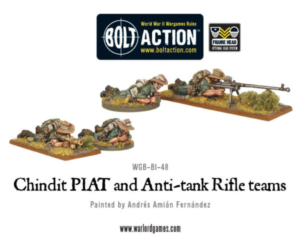 Chindit PIAT and anti-tank rifle teams Chindits Warlord Games    | Red Claw Gaming