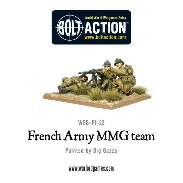 Early War French MMG Team French Warlord Games    | Red Claw Gaming