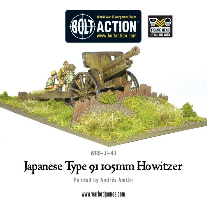 Imperial Japanese Type 91 105mm Howitzer Imperial Japan Warlord Games    | Red Claw Gaming