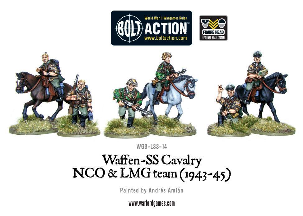 Waffen SS Cavalry NCO & LMG Team (1942-45) Germany Warlord Games    | Red Claw Gaming