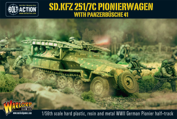 Sd.Kfz 251/7C Pionierwagen with panzerbuchse 41 Germany Warlord Games    | Red Claw Gaming