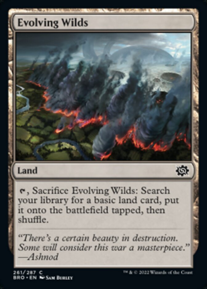 Evolving Wilds [The Brothers' War] MTG Single Magic: The Gathering    | Red Claw Gaming