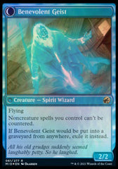 Malevolent Hermit // Benevolent Geist [Innistrad: Midnight Hunt Prerelease Promos] MTG Single Magic: The Gathering    | Red Claw Gaming