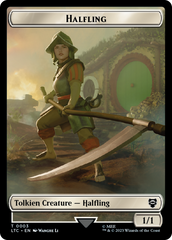 Halfling // Treasure Token [The Lord of the Rings: Tales of Middle-Earth Commander Tokens] MTG Single Magic: The Gathering    | Red Claw Gaming
