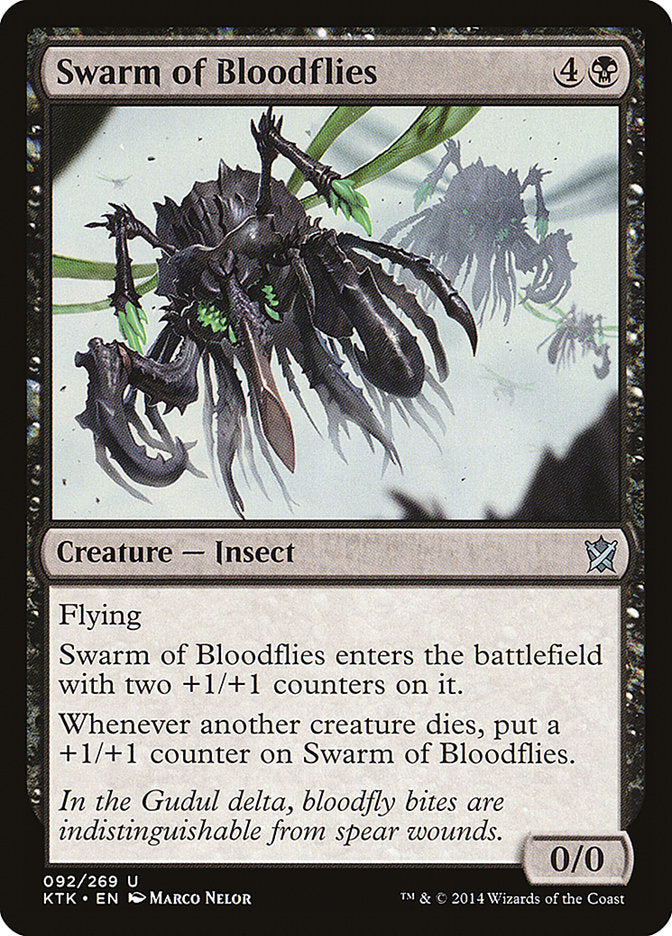 Swarm of Bloodflies [Khans of Tarkir] MTG Single Magic: The Gathering    | Red Claw Gaming