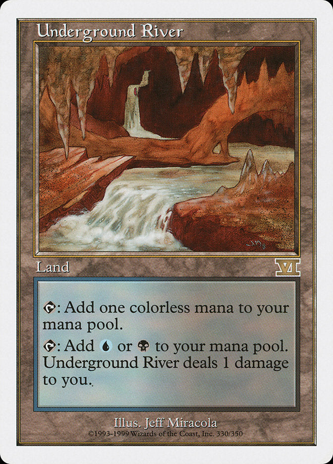 Underground River [Classic Sixth Edition] MTG Single Magic: The Gathering    | Red Claw Gaming