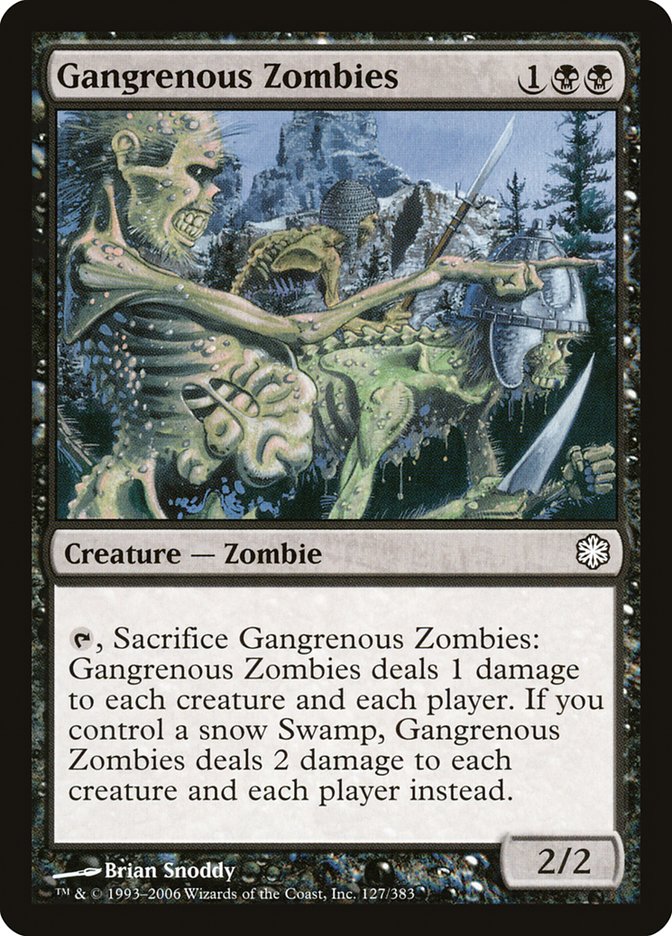 Gangrenous Zombies [Coldsnap Theme Decks] MTG Single Magic: The Gathering    | Red Claw Gaming