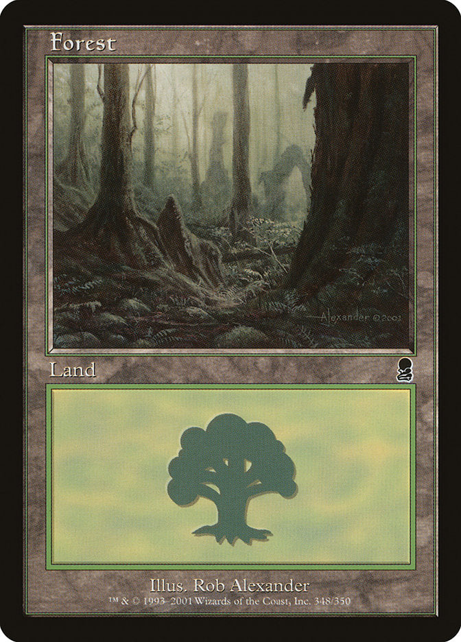 Forest (348) [Odyssey] MTG Single Magic: The Gathering    | Red Claw Gaming