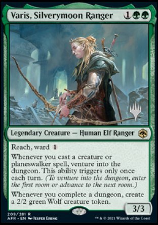 Varis, Silverymoon Ranger (Promo Pack) [Dungeons & Dragons: Adventures in the Forgotten Realms Promos] MTG Single Magic: The Gathering    | Red Claw Gaming