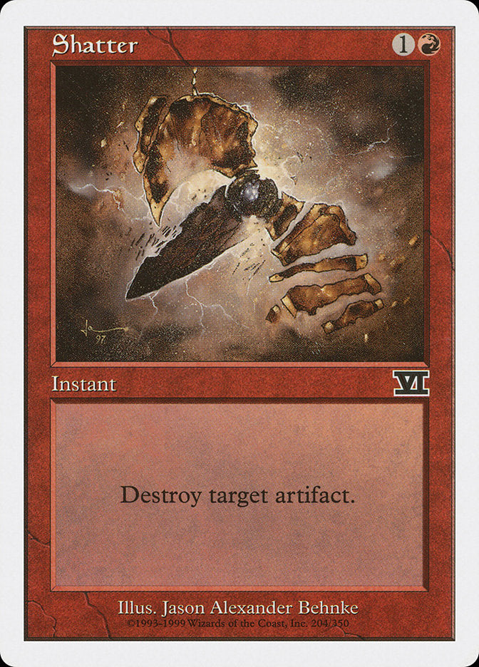 Shatter [Classic Sixth Edition] MTG Single Magic: The Gathering    | Red Claw Gaming