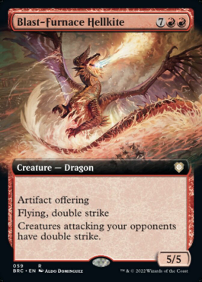 Blast-Furnace Hellkite (Extended Art) [The Brothers' War Commander] MTG Single Magic: The Gathering    | Red Claw Gaming