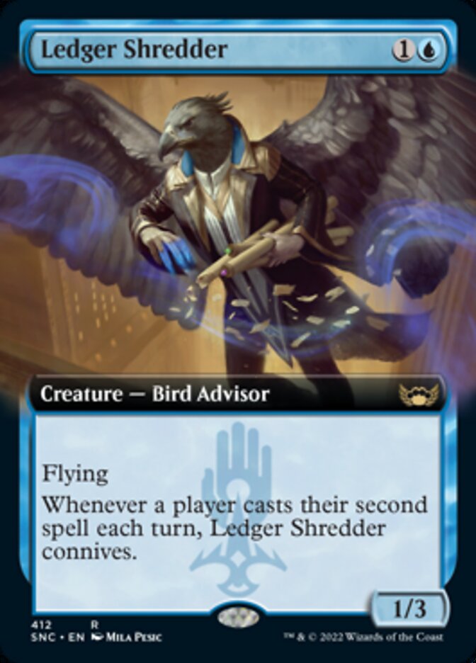 Ledger Shredder (Extended Art) [Streets of New Capenna] MTG Single Magic: The Gathering    | Red Claw Gaming