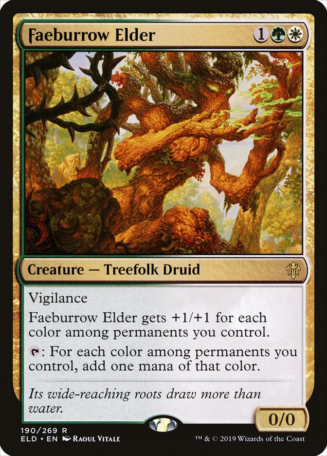 Faeburrow Elder [Throne of Eldraine] MTG Single Magic: The Gathering    | Red Claw Gaming