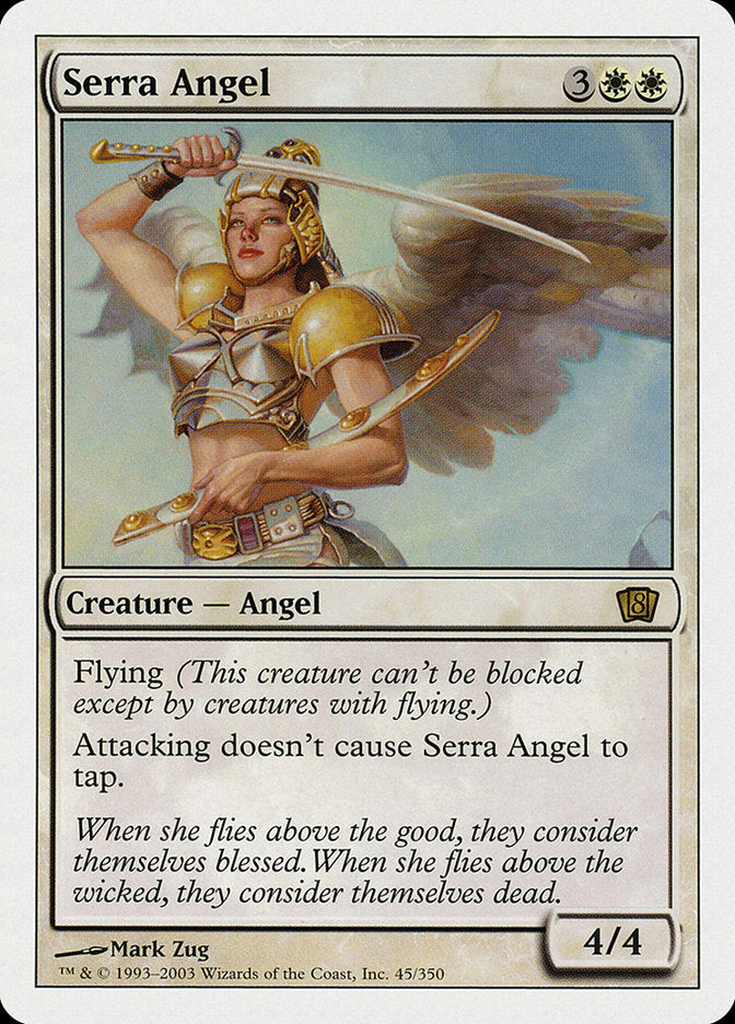 Serra Angel [Eighth Edition] MTG Single Magic: The Gathering    | Red Claw Gaming