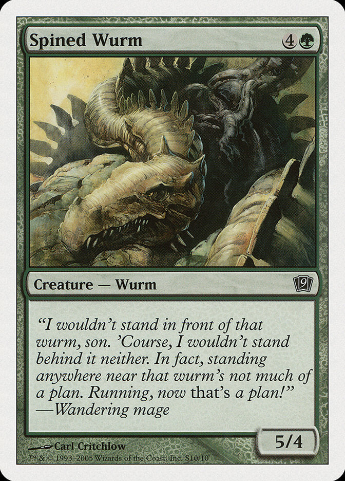 Spined Wurm [Ninth Edition] MTG Single Magic: The Gathering    | Red Claw Gaming