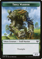 Elf Warrior // Troll Warrior Double-Sided Token [Kaldheim Tokens] MTG Single Magic: The Gathering    | Red Claw Gaming