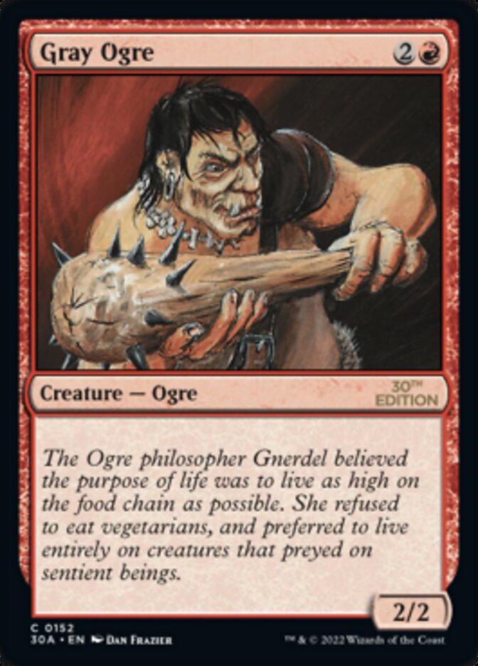 Gray Ogre [30th Anniversary Edition] MTG Single Magic: The Gathering    | Red Claw Gaming