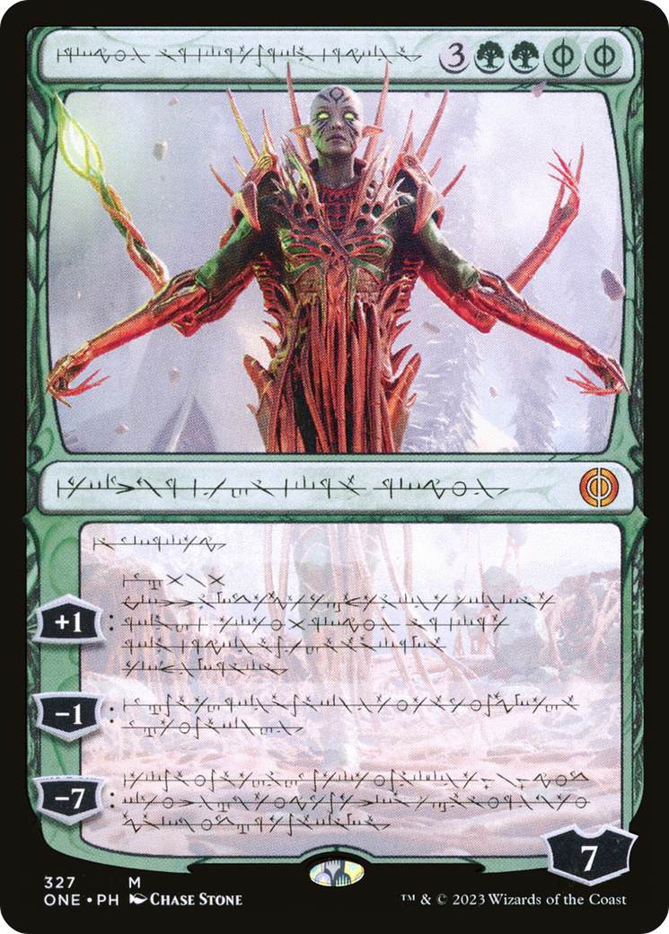 Nissa, Ascended Animist (Phyrexian) [Phyrexia: All Will Be One] MTG Single Magic: The Gathering    | Red Claw Gaming