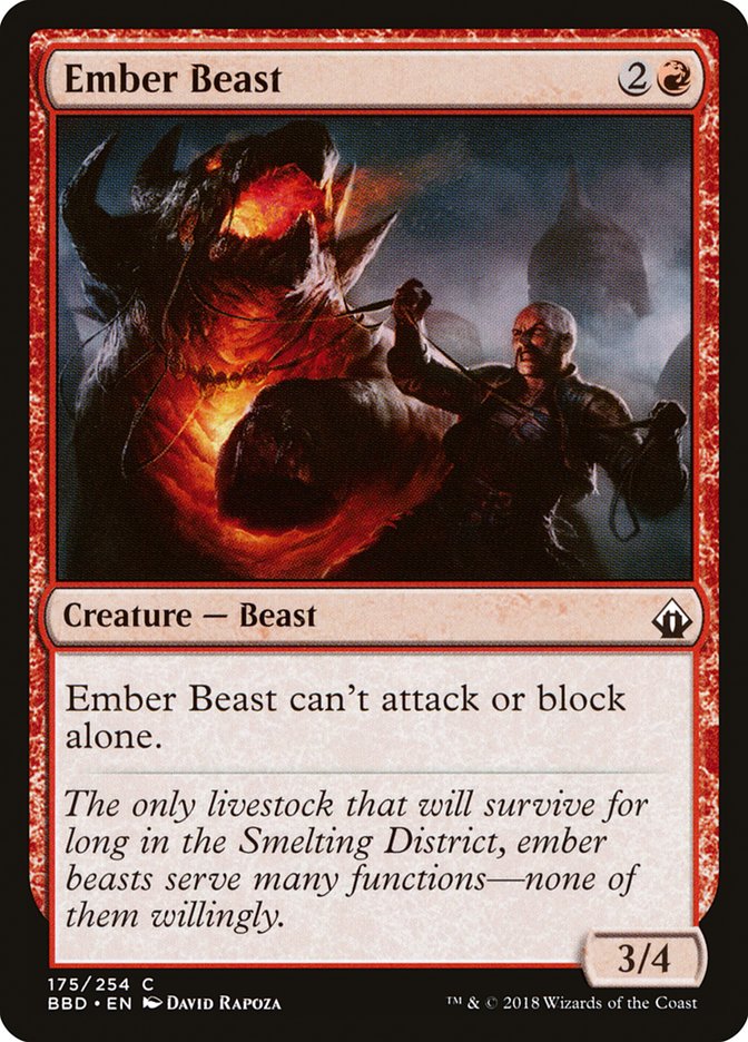 Ember Beast [Battlebond] MTG Single Magic: The Gathering    | Red Claw Gaming