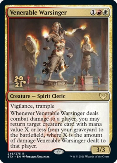 Venerable Warsinger [Strixhaven: School of Mages Prerelease Promos] MTG Single Magic: The Gathering    | Red Claw Gaming