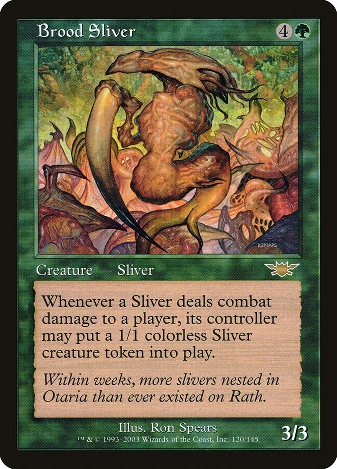 Brood Sliver [Legions] MTG Single Magic: The Gathering    | Red Claw Gaming