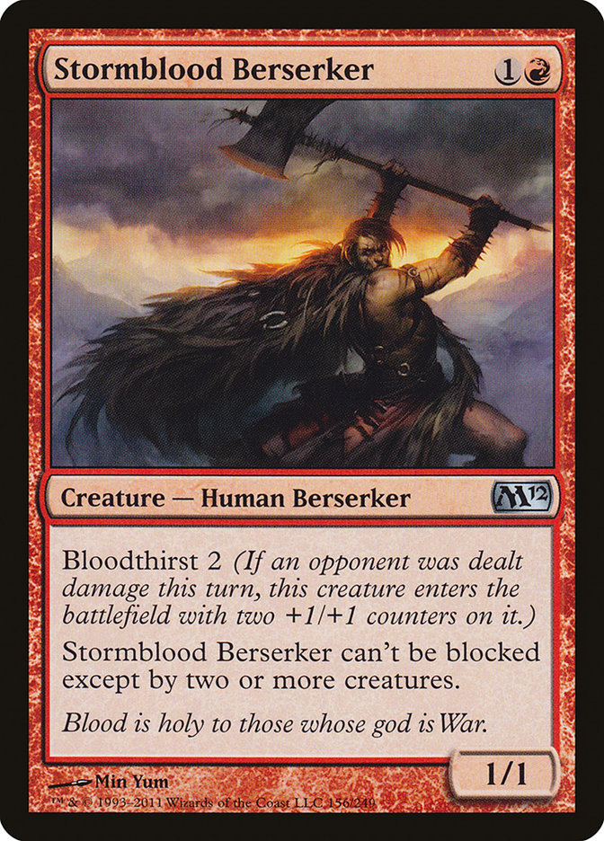 Stormblood Berserker [Magic 2012] MTG Single Magic: The Gathering    | Red Claw Gaming