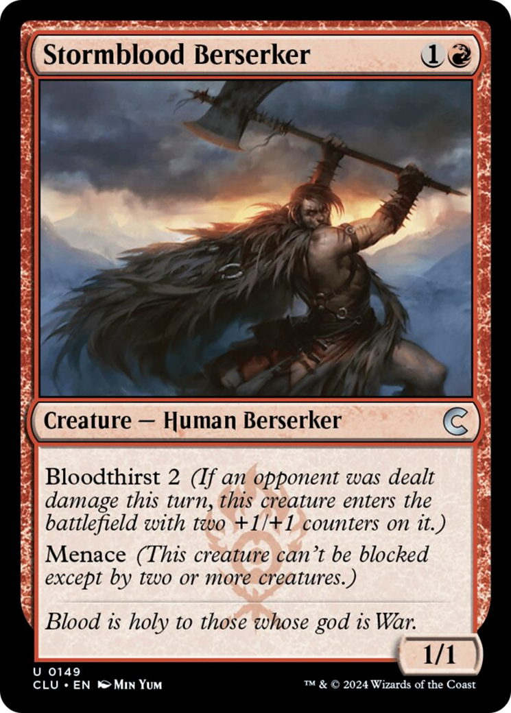 Stormblood Berserker [Ravnica: Clue Edition] MTG Single Magic: The Gathering    | Red Claw Gaming