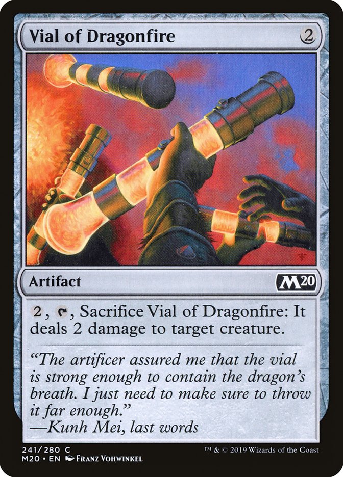 Vial of Dragonfire [Core Set 2020] MTG Single Magic: The Gathering    | Red Claw Gaming