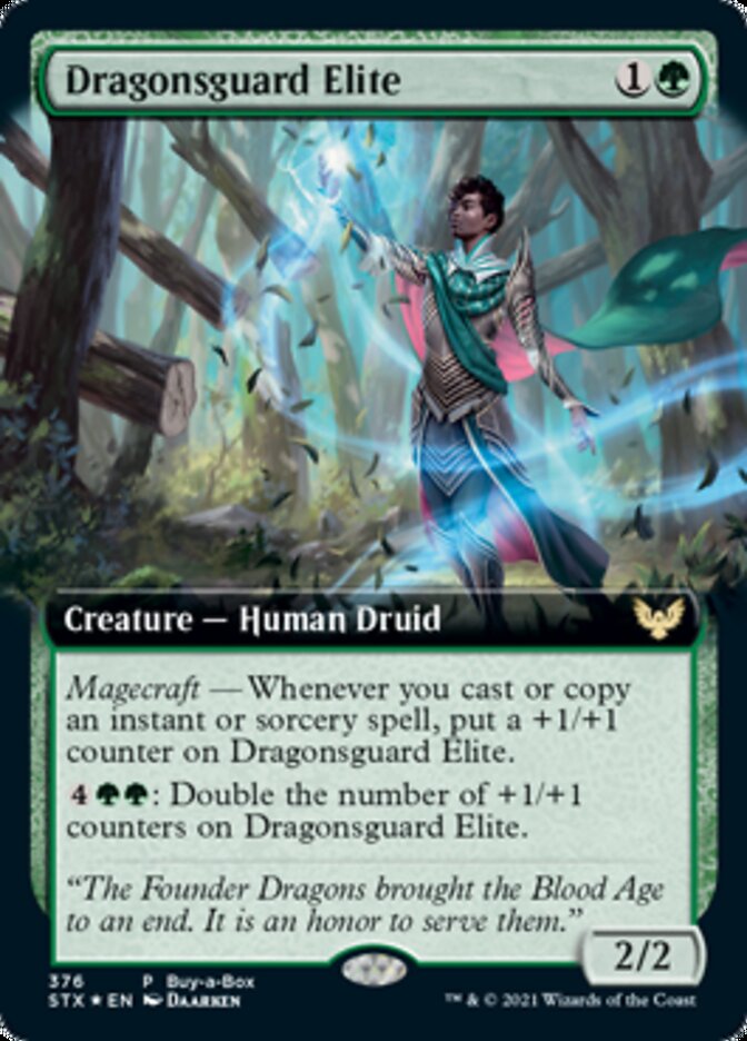 Dragonsguard Elite (Buy-A-Box) [Strixhaven: School of Mages Promos] MTG Single Magic: The Gathering    | Red Claw Gaming