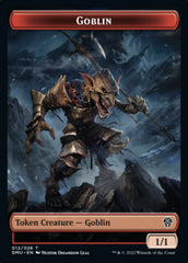 Saproling // Goblin Double-Sided Token [Dominaria United Tokens] MTG Single Magic: The Gathering    | Red Claw Gaming