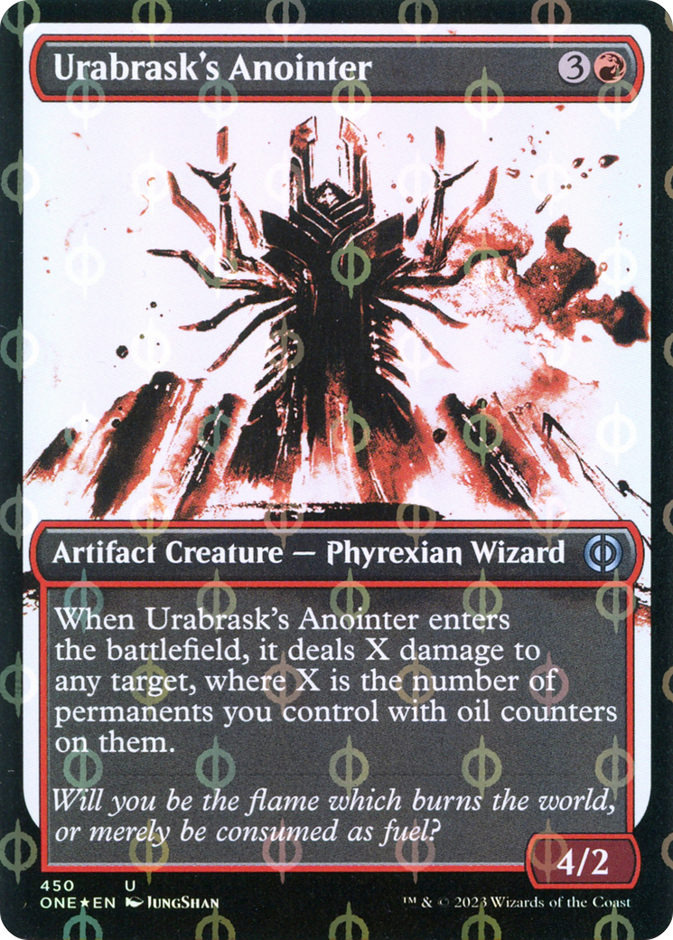 Urabrask's Anointer (Showcase Ichor Step-and-Compleat Foil) [Phyrexia: All Will Be One] MTG Single Magic: The Gathering    | Red Claw Gaming