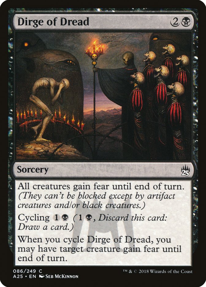 Dirge of Dread [Masters 25] MTG Single Magic: The Gathering    | Red Claw Gaming