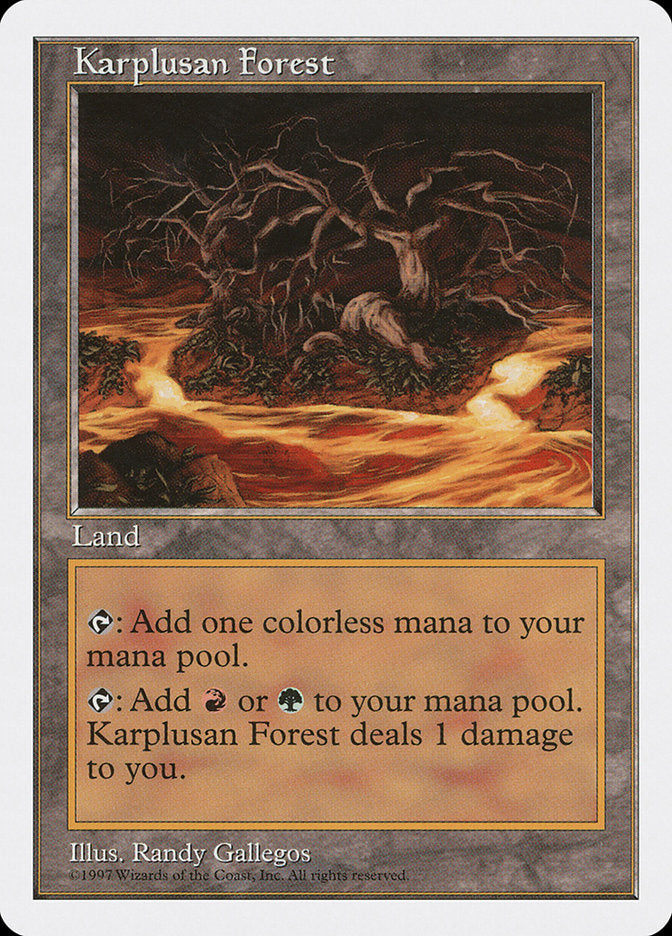 Karplusan Forest [Fifth Edition] MTG Single Magic: The Gathering    | Red Claw Gaming