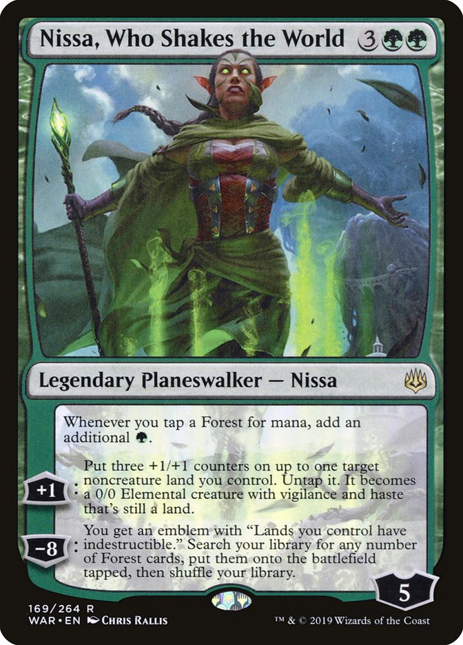 Nissa, Who Shakes the World [War of the Spark] MTG Single Magic: The Gathering    | Red Claw Gaming