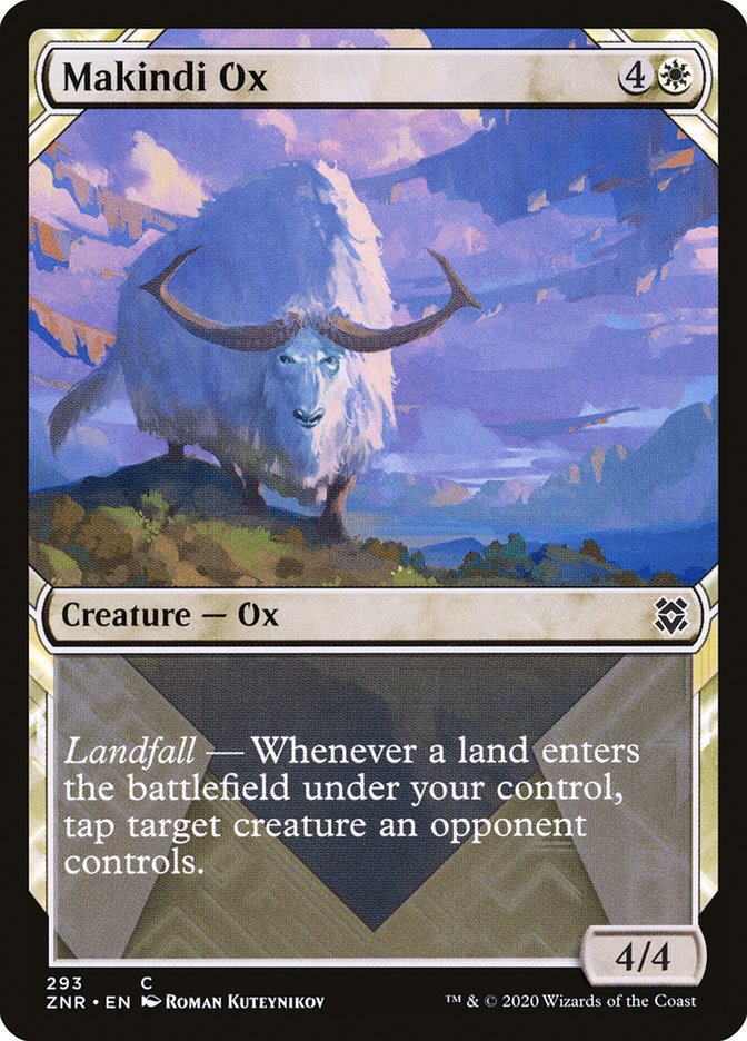 Makindi Ox (Showcase) [Zendikar Rising] MTG Single Magic: The Gathering    | Red Claw Gaming