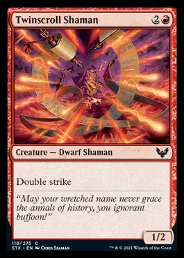 Twinscroll Shaman [Strixhaven: School of Mages] MTG Single Magic: The Gathering    | Red Claw Gaming