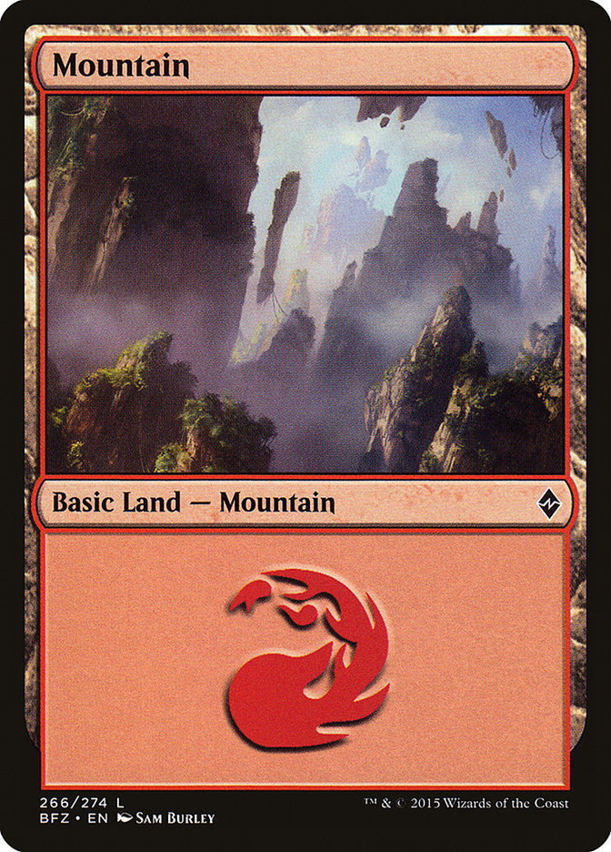 Mountain (266) [Battle for Zendikar] MTG Single Magic: The Gathering    | Red Claw Gaming