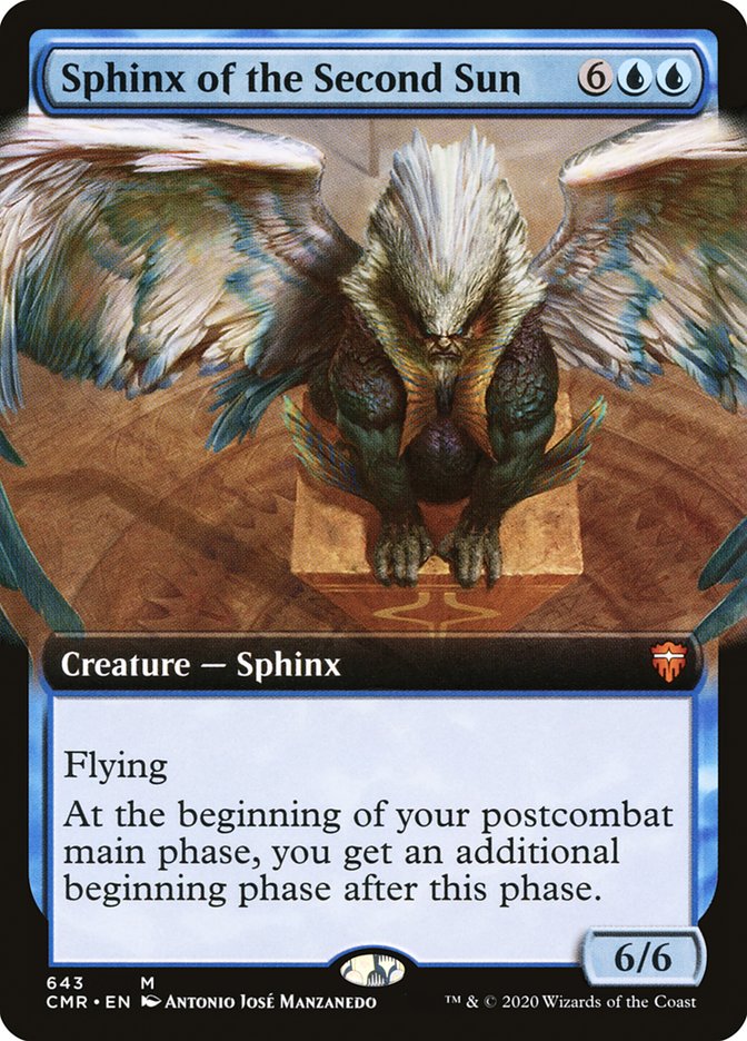 Sphinx of the Second Sun (Extended Art) [Commander Legends] MTG Single Magic: The Gathering    | Red Claw Gaming