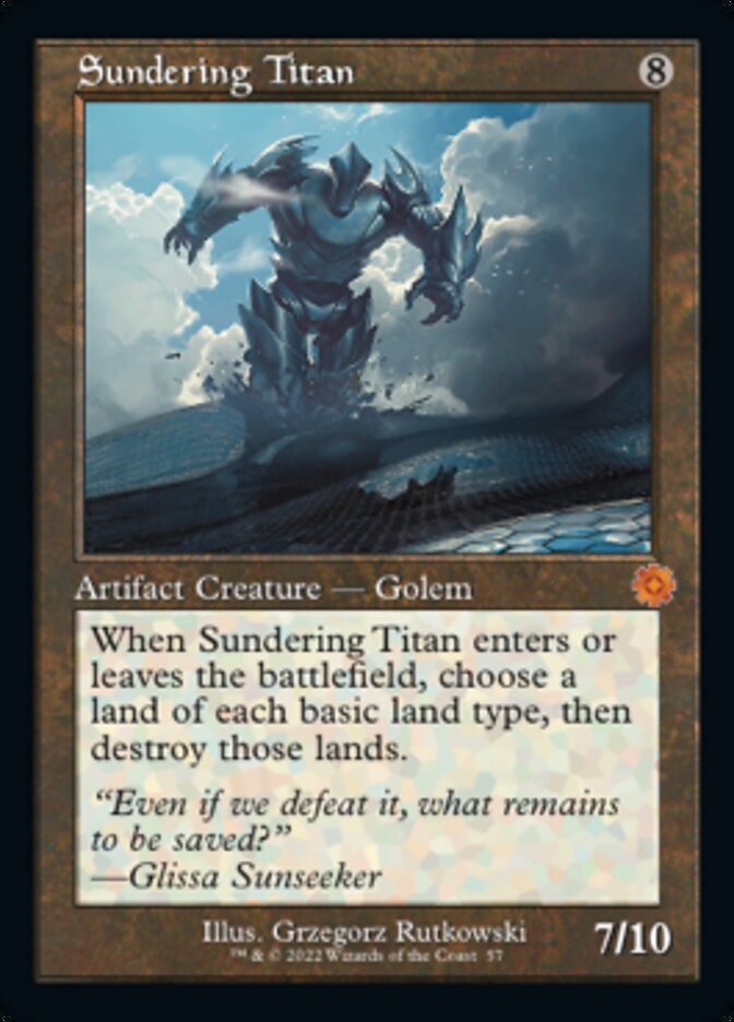 Sundering Titan (Retro) [The Brothers' War Retro Artifacts] MTG Single Magic: The Gathering    | Red Claw Gaming
