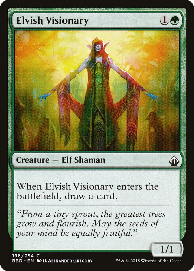 Elvish Visionary [Battlebond] MTG Single Magic: The Gathering    | Red Claw Gaming