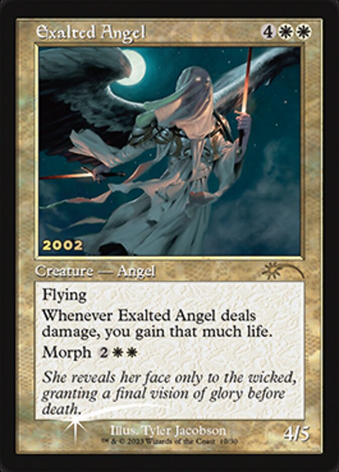 Exalted Angel [30th Anniversary Promos] MTG Single Magic: The Gathering    | Red Claw Gaming