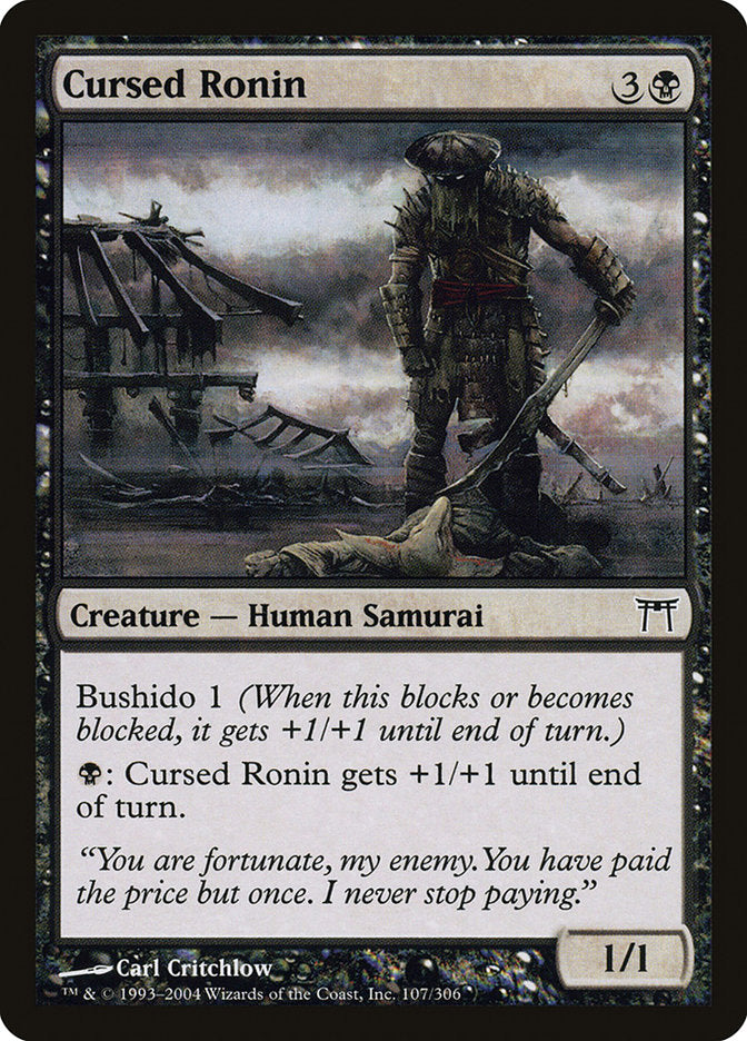 Cursed Ronin [Champions of Kamigawa] MTG Single Magic: The Gathering    | Red Claw Gaming