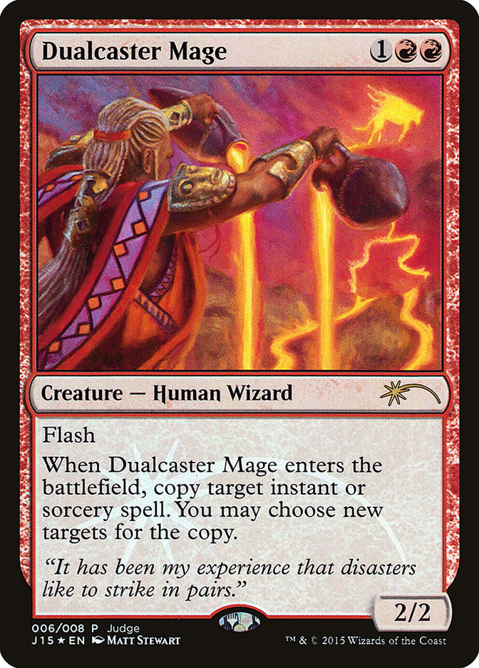 Dualcaster Mage [Judge Gift Cards 2015] MTG Single Magic: The Gathering    | Red Claw Gaming