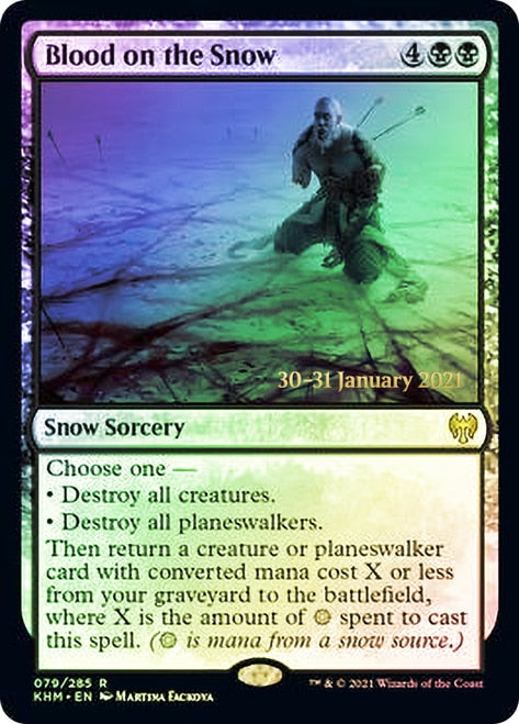 Blood on the Snow [Kaldheim Prerelease Promos] MTG Single Magic: The Gathering    | Red Claw Gaming