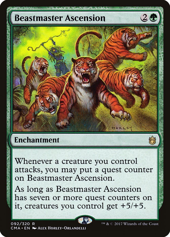 Beastmaster Ascension [Commander Anthology] MTG Single Magic: The Gathering    | Red Claw Gaming