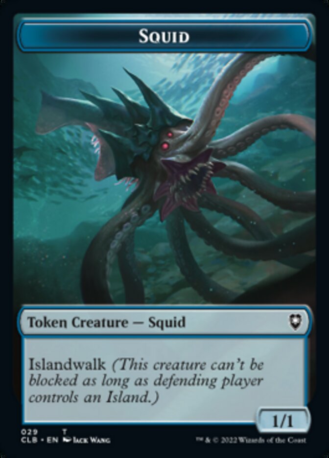 Squid // Copy Double-Sided Token [Commander Legends: Battle for Baldur's Gate Tokens] MTG Single Magic: The Gathering    | Red Claw Gaming