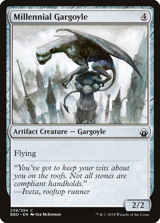 Millennial Gargoyle [Battlebond] MTG Single Magic: The Gathering    | Red Claw Gaming